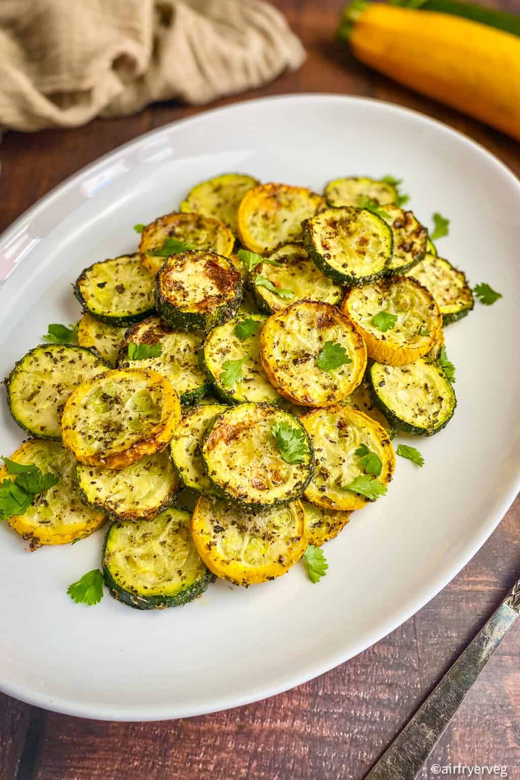 Air Fryer Squash and Zucchini